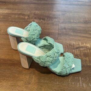 Dolce Vita Teal Rope Heels